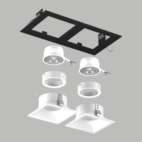Комплект со светильником Lightstar Domino Quadro (214527+214506+214506+214006+214006) D5270606WMOD фото 2