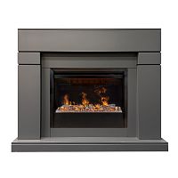 Электрокамин RealFlame Lindelse 26 GR серый, графит c очагом 3D Helios 26 SBG
