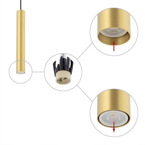 Подвесной светильник Nowodvorski Fourty M Brass/Black 10772 фото 4