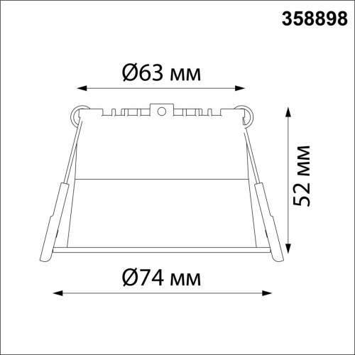 358898 SPOT NT22 536 черный Светильник встраиваемый светодиодный IP20 LED 4000К 6W 220V TRAN фото 3 358898 SPOT NT22 536 черный Светильник встраиваемый светодиодный IP20 LED 4000К 6W 220V TRAN фото 3