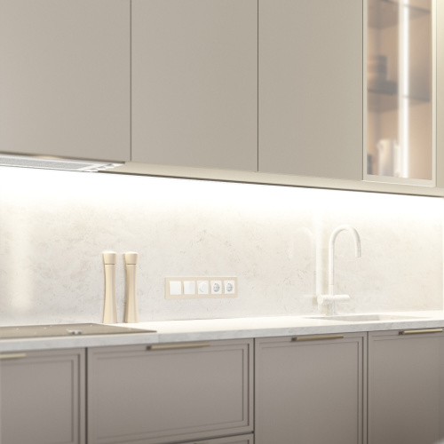 Рамка из стекла на 5 постов Senso шампань soft-touch W0053111 фото 2 Рамка из стекла на 5 постов Senso шампань soft-touch W0053111 фото 2