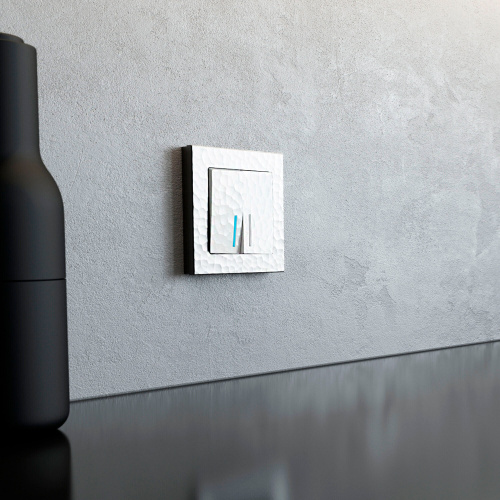 Рамка из поликарбоната на 1 пост Hammer белый W0012401 фото 5