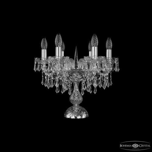 Настольная лампа хрустальная 1403L/6/141-39 Ni Bohemia Ivele Crystal (Богемия Ивеле Кристалл)
