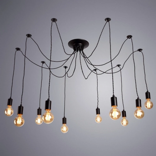 Подвесная люстра Arte Lamp FUORI A9184SP-10BK фото 2 Подвесная люстра Arte Lamp FUORI A9184SP-10BK фото 2
