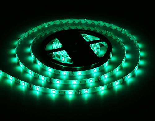 Светодиодная лента 12В 5050 30Led 7.2Вт/м Цветная RGB IP65 5м фото 15