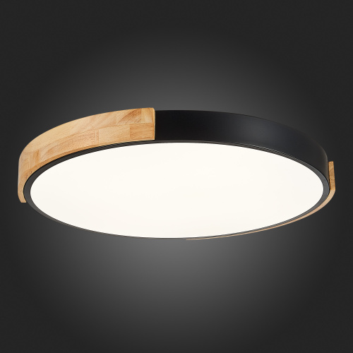 SLE201342-01 Светильник потолочный Черный, Светлое дерево/Белый LED 1*40W 3000K/4000K/6000K DELIA фото 6