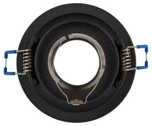 Светильник встраиваемый декоративный ЭРА KL103 BK/CH под лампу MR16 GU5.3 черный/хром Б0056355 фото 2