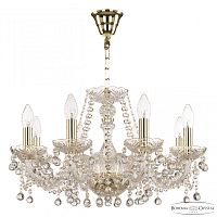 Люстра хрустальная 108/8/195 G Bohemia Ivele Crystal (Богемия Ивеле Кристалл)