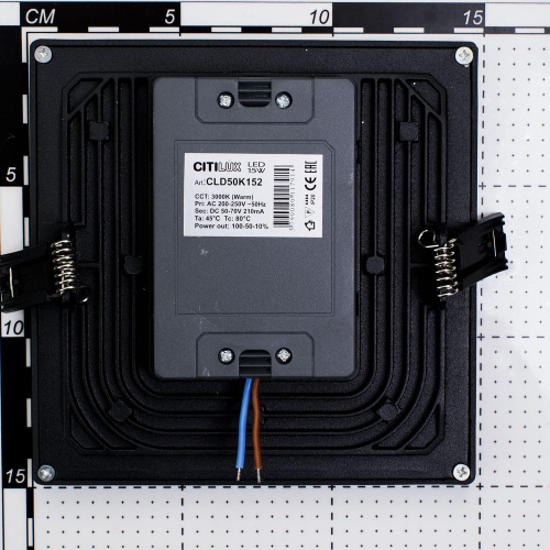 Citilux Омега CLD50K152 LED Встраиваемый светильник с диммером Чёрный фото 8 Citilux Омега CLD50K152 LED Встраиваемый светильник с диммером Чёрный фото 8