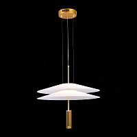 SL6101.203.01 Люстра подвесная ST-Luce Золотистый/Белый LED 1*10W 3000K ISOLA