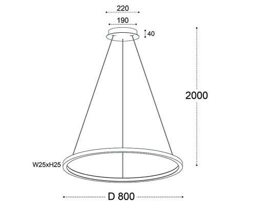 IT013-6028 gold 3000K светильник подвесной фото 2