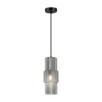 5016/1 MODERN ODL23 405 черный/дымчатый металл/стекло Подвес E14 1*40W PIMPA
