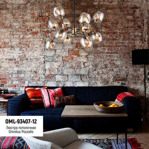 Люстра потолочная OML-93407-12 фото 4 Люстра потолочная OML-93407-12 фото 4