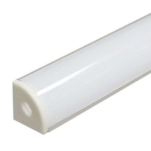 Профиль алюминиевый угловой круглый, серебро, CAB280 фото 3