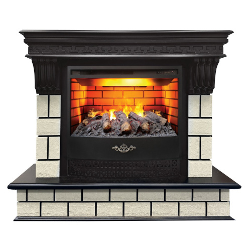 Электрокамин RealFlame Castle 25,5 DN орех с очагом 3D Firestar 25,5 Электрокамин RealFlame Castle 25,5 DN орех с очагом 3D Firestar 25,5