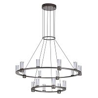 7143/110L HIGHTECH ODL26 513 Подвесной светильник темный никель/акрилл/металл IP20 LED 93W 5960Лм 3000K 220V DEFANCE