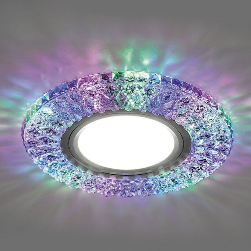 Светильник встраиваемый с разноцветной LED подсветкой Feron CD940 потолочный MR16 G5.3 прозрачный фото 2 Светильник встраиваемый с разноцветной LED подсветкой Feron CD940 потолочный MR16 G5.3 прозрачный фото 2