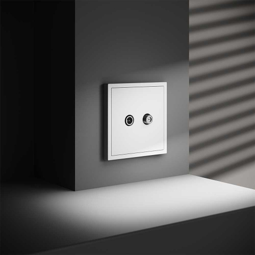 Розетка телевизионнная встраиваемая Voltum S70 оконечная TV+SAT, (белый матовый) VLS060402 фото 6 Розетка телевизионнная встраиваемая Voltum S70 оконечная TV+SAT, (белый матовый) VLS060402 фото 6