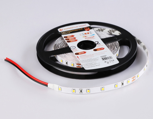 Светодиодная лента 24В 2835 60Led 6Вт/м 3000K IP20 5м фото 7