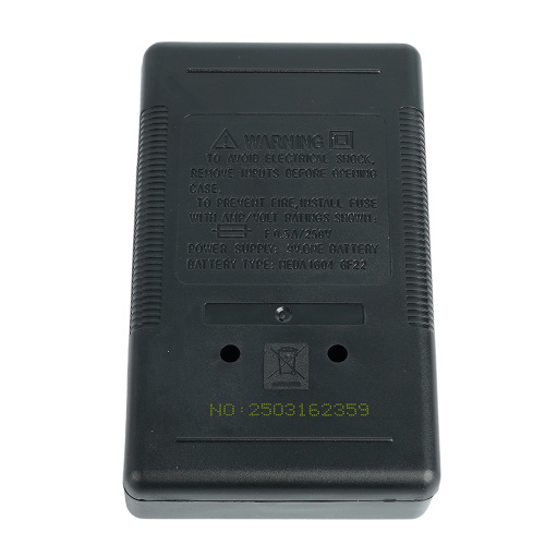 MTM DT830B Мультиметр цифровой, портативный,1999 отсчетов, батарея крона, ручная регулировка, черный, TM STEKKER фото 9