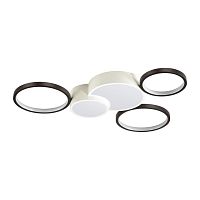 5253/80CL LEDIO LN26 291 белый, черный Люстра потолочная диммир. с ДУ LED 80W 220V NORBERT