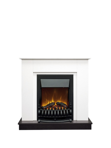 Каминокомплект АСТИ Белый/Уни Неро с очагом Электроочаг FOBOS ЛАЙТ/ФОБОС ЛАЙТ