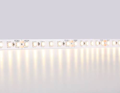 Светодиодная лента 24В 2835 120Led 10Вт/м 3000K IP20 5м фото 2