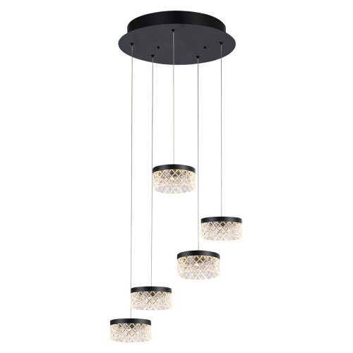 Подвесной светильник MD21020075-5A matt black фото 2