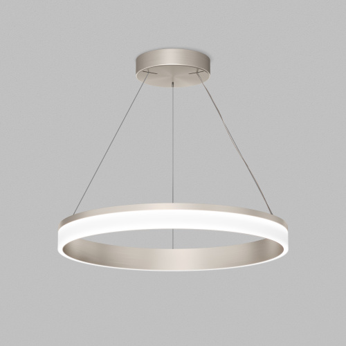 Подвесной светильник RING, ?600 мм, LED, 38Вт, 4000К, алюминий+акрил, сатин. никель