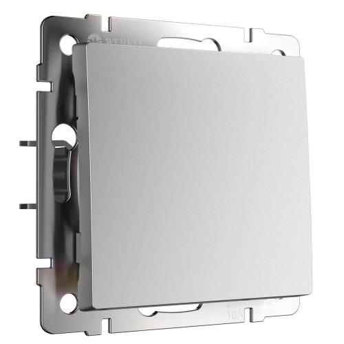 Выключатель одноклавишный (серебряный матовый) W1110065 Выключатель одноклавишный (серебряный матовый) W1110065