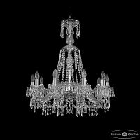 Люстра хрустальная 1403/10/240/XL-75 Ni Bohemia Ivele Crystal (Богемия Ивеле Кристалл)