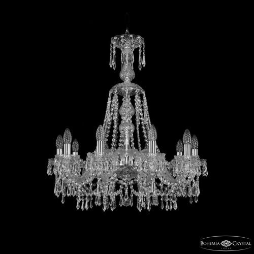 Люстра хрустальная 1403/10/240/XL-75 Ni Bohemia Ivele Crystal (Богемия Ивеле Кристалл)