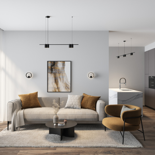 DK5060-BK Бра ORBIT, IP20, 3000К, LED, 10 Вт, черный матовый, алюминий фото 6 DK5060-BK Бра ORBIT, IP20, 3000К, LED, 10 Вт, черный матовый, алюминий фото 6