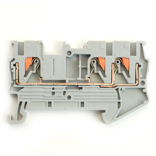 Зажим пружинный, 3-проводной проходной ЗНИ - 2,5 , JXB PT 2.5 TW , серый LD573-1-25 фото 2