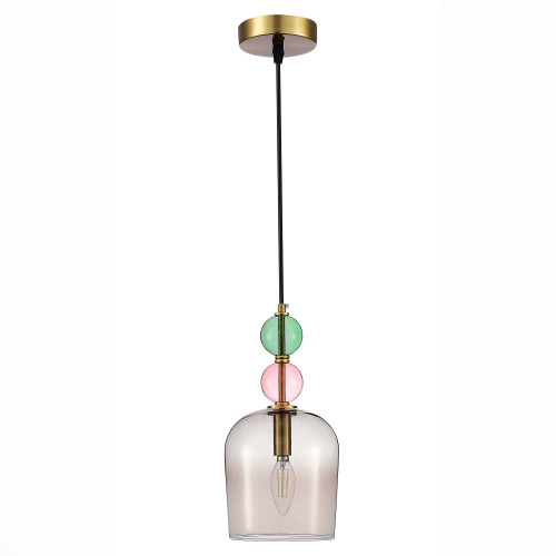 SL2000.223.01 Подвес ST-Luce Золотистый/Розовый E14 1*40W GEA фото 3