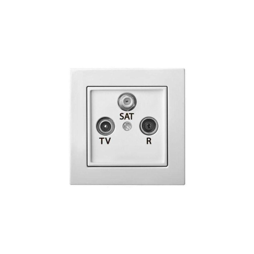 ТВ-розетка оконечная TV/R/SAT Liregus Epsilon белый 28-028 ТВ-розетка оконечная TV/R/SAT Liregus Epsilon белый 28-028