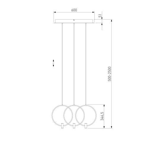 Подвесной светильник 50257/3 LED черный/ латунь фото 4 Подвесной светильник 50257/3 LED черный/ латунь фото 4