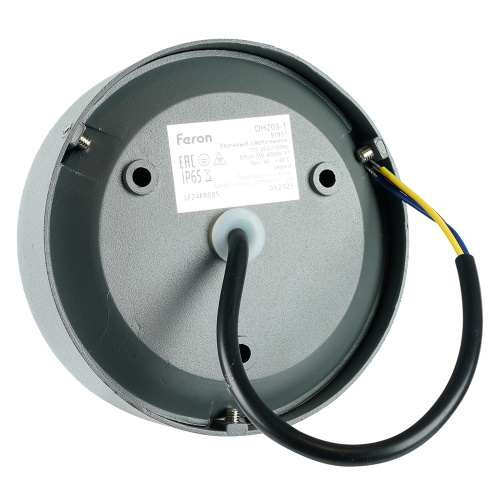 Светодиодный светильник Feron DH203-1 накладной 5W 4000K, IP65, серый фото 6