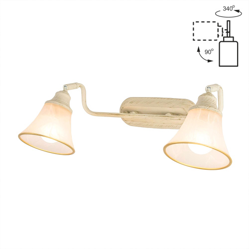 Citilux Прованс CL511524 Спот поворотный Белый с патиной Citilux Прованс CL511524 Спот поворотный Белый с патиной