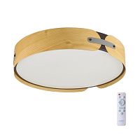 7721/65L AVRA LED SN 597 Светильник металл/пластик/белый/черный/дерево LED 65Вт 3000-6000K D450 IP20 пульт ДУ CORAGGIO