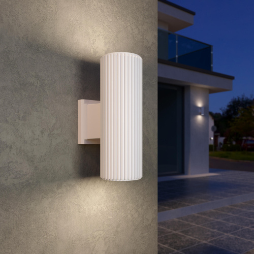 Уличный настенный светильник Strict IP54 1403 TECHNO песочно-белый фото 2