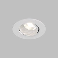 DK3061-WH Встраиваемый светильник, IP 20, 10 Вт, GU5.3, LED, белый/белый, пластик