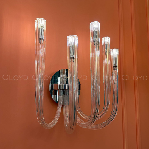 Бра Cloyd AEDA W5 / шир. 35 см - хром (арт.20465) Бра Cloyd AEDA W5 / шир. 35 см - хром (арт.20465)