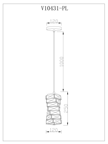 Светильник подвесной светодиодный Moderli V10431-PL Lazio фото 2