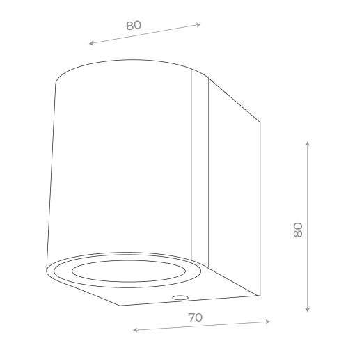 SL9001.401.01 Светильник уличный настенный ST-Luce Черный/ GU10 1*35W BORGO фото 2