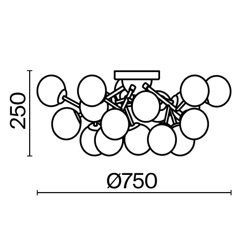 Потолочный светильник Maytoni MOD545PL-20CH фото 4 Потолочный светильник Maytoni MOD545PL-20CH фото 4