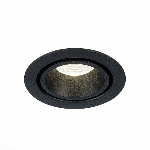 ST705.438.10 Св-к встр. Черный LED 1*10W 3000K 750Lm Ra>90 38° IP20 D102xH85 170-240V Встраиваемые светильники фото 3