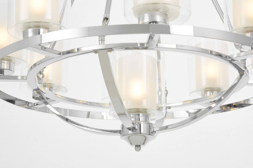 Подвесная люстра Lumina Deco Santini LDP 1220-9 CHR+WT фото 2 Подвесная люстра Lumina Deco Santini LDP 1220-9 CHR+WT фото 2
