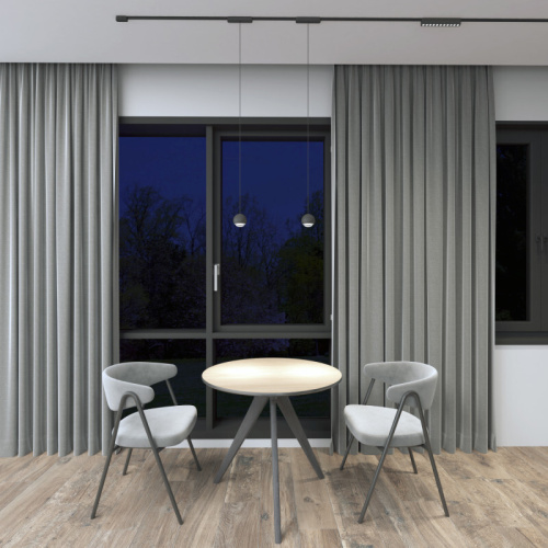 DK5346-BK Светильник для трека Air, серия Hang 4000 со светодиодом, ?80*76мм, 48V DC, 5W, RA?95, 120°, 4000K, IP20, черный, алюминий фото 7 DK5346-BK Светильник для трека Air, серия Hang 4000 со светодиодом, ?80*76мм, 48V DC, 5W, RA?95, 120°, 4000K, IP20, черный, алюминий фото 7