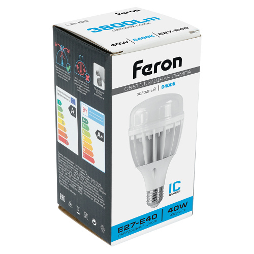 Лампа светодиодная Feron LB-65 E27-E40 40W 175-265V 6400K фото 2